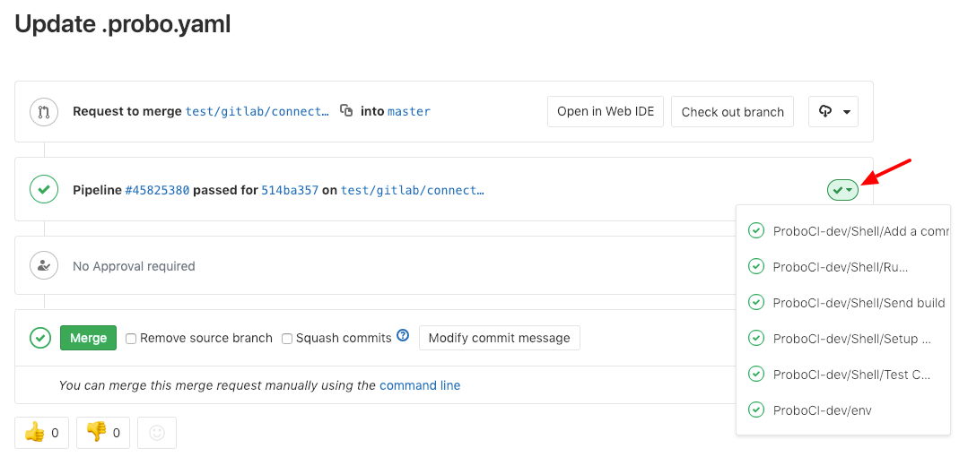 GitLab Status Screenshot